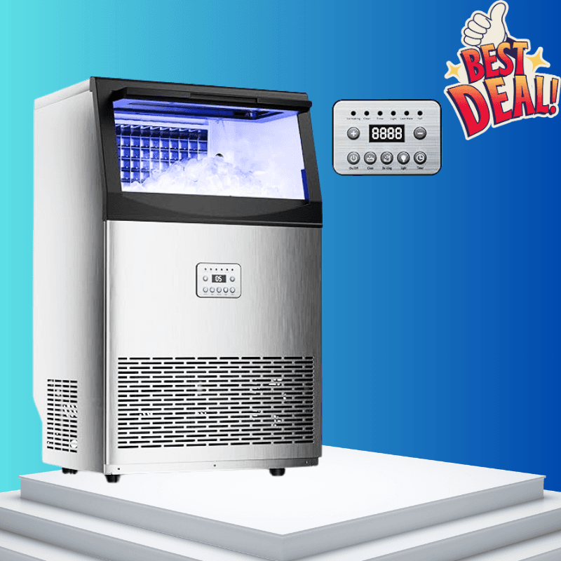 Commercial Stainless Steel Self-Cleaning Ice Maker